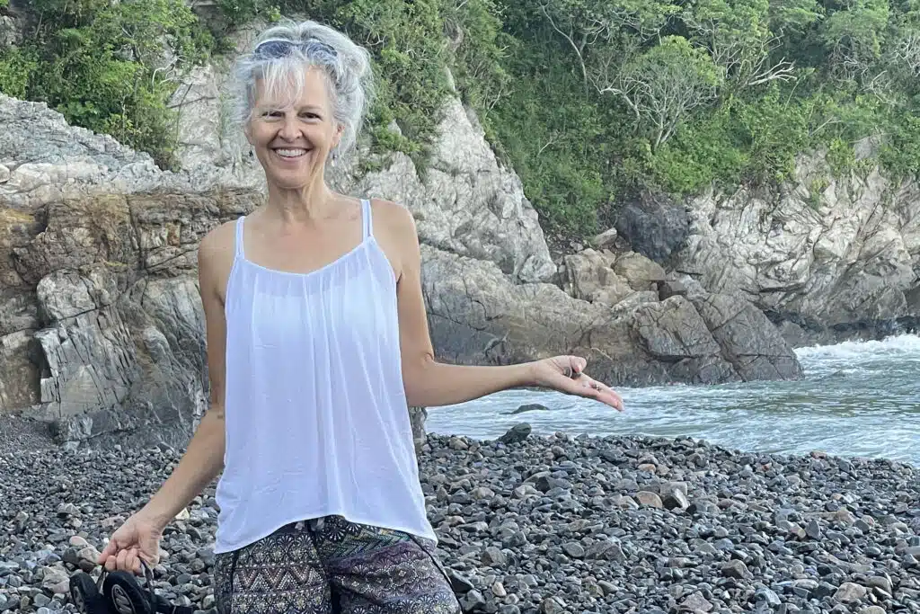 author with gray hair, go gray for your health