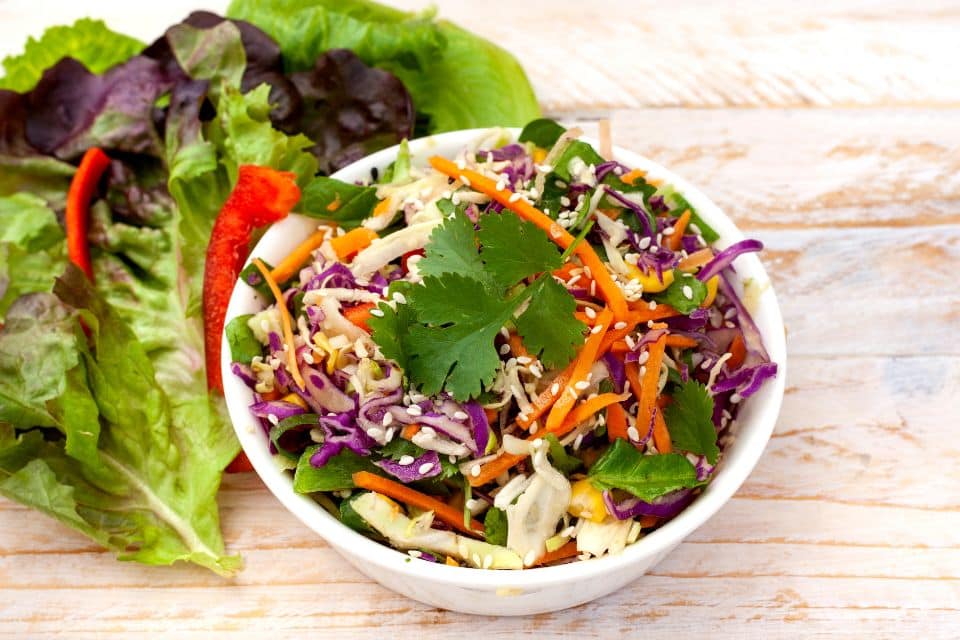 rainbow asian slaw