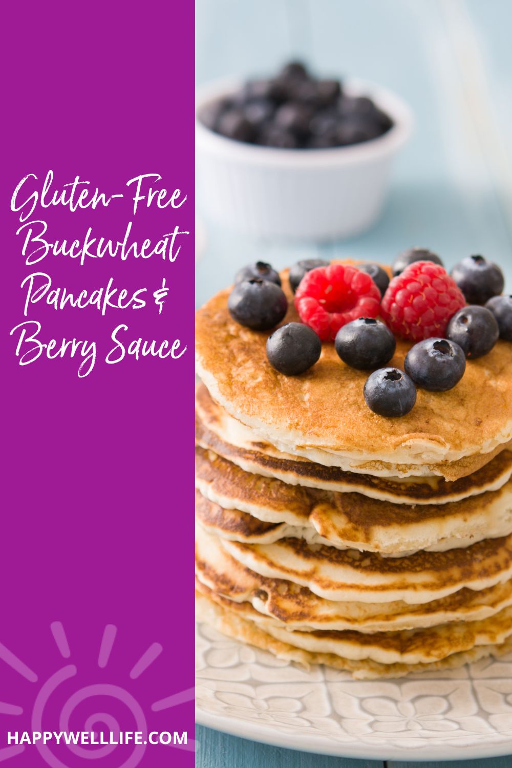 GF Buckwheat Pancakes & Berry Sauce