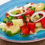 summer picnic recipes: avocado watermelon salad